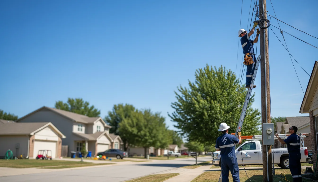 Residential electrician providing installation services in Sidney, KY